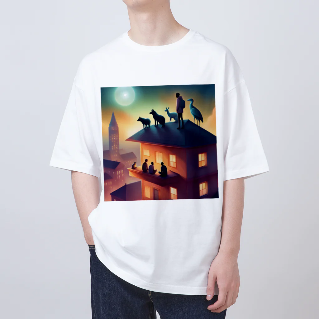 animalsの都会で共存する野生生物 Oversized T-Shirt