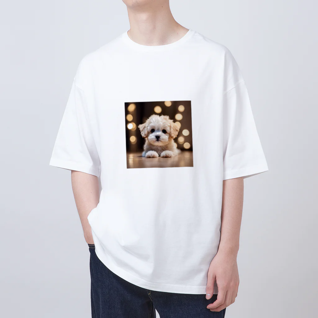 MESAMESAの可愛い子犬 オーバーサイズTシャツ