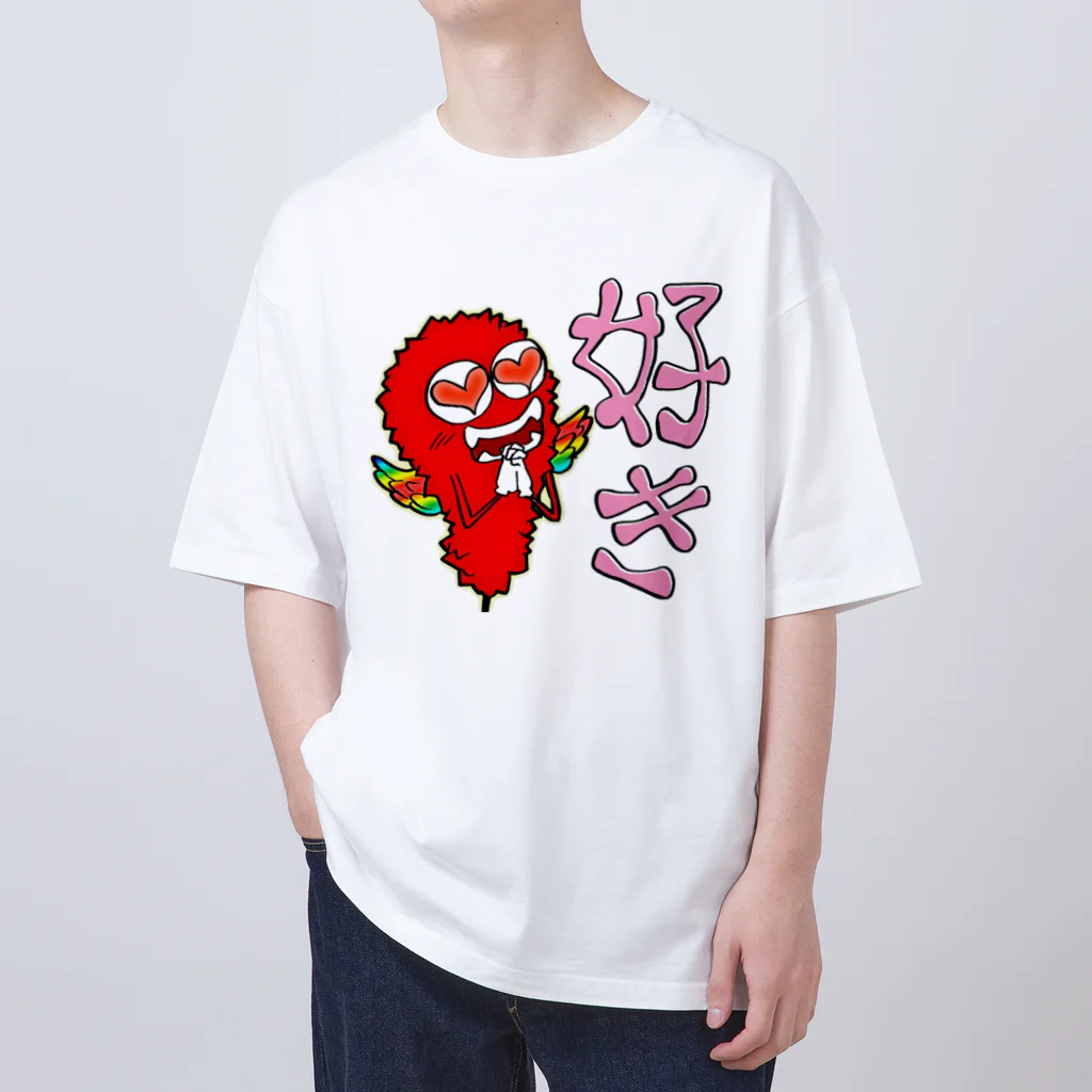 串カツワールドの串カツの妖精クシニョロ（好き） Oversized T-Shirt