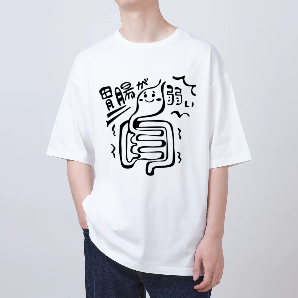 makio7806の胃腸が弱いちゃん オーバーサイズTシャツ