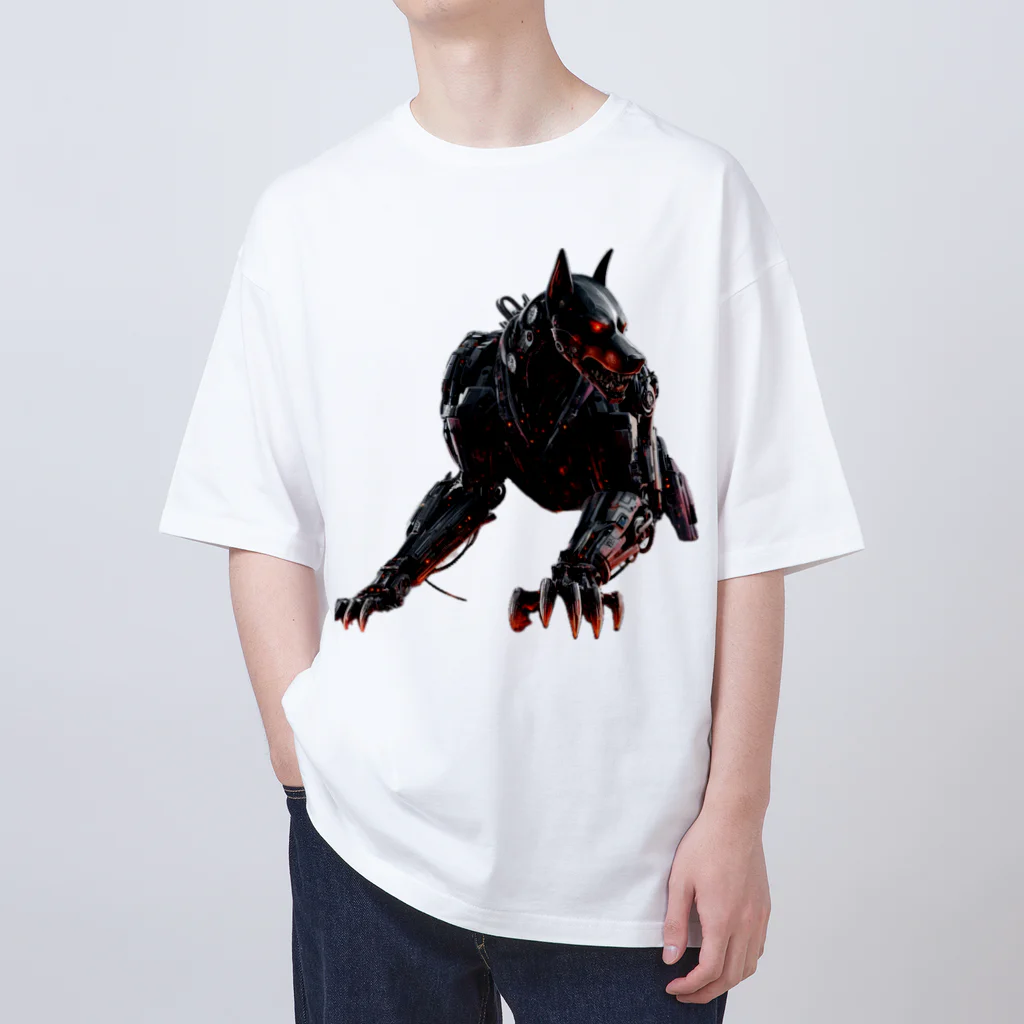 ドットドッグの未来の護衛犬 Oversized T-Shirt