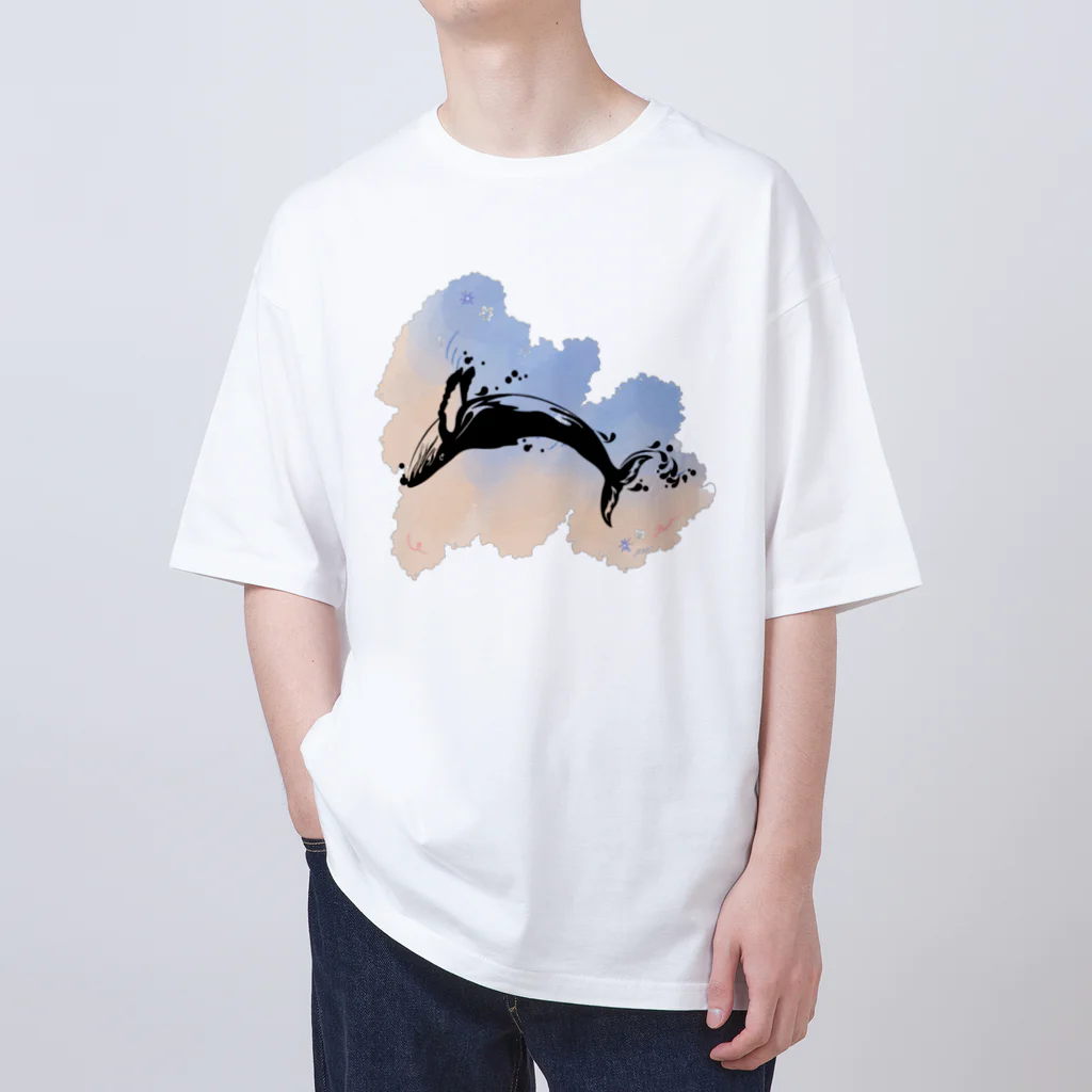 RabbitHouseのクジラ宙返り Oversized T-Shirt