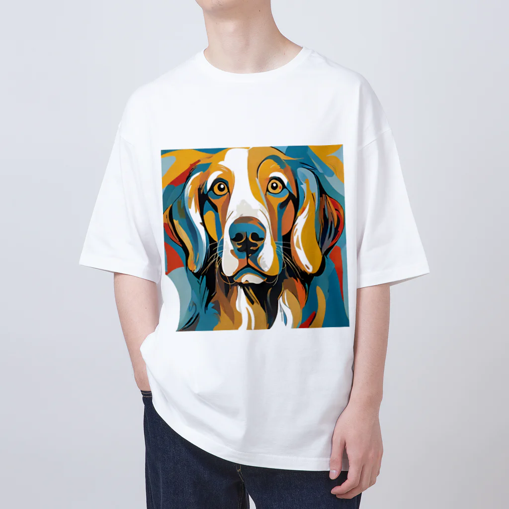 Artistic Allure EmporiumのGolden Retriever Pure Love　ゴールデンレトリバー ピュアラブ Oversized T-Shirt