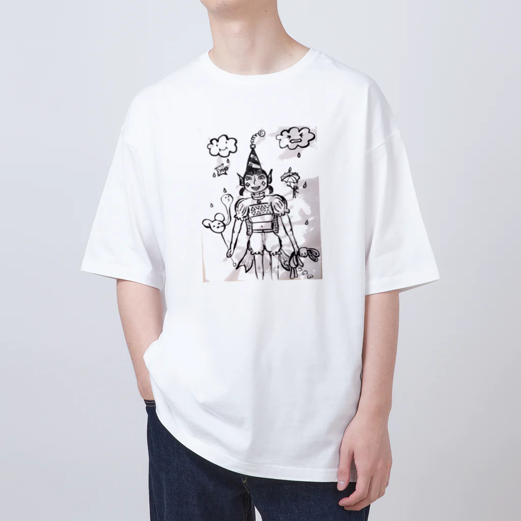 結社黒猫の遊園地のピエロ Oversized T-Shirt