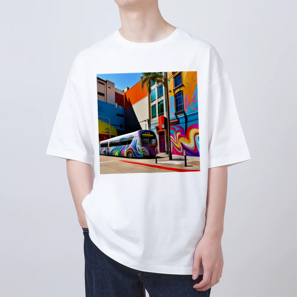 Masaseki01のアートシティ Oversized T-Shirt