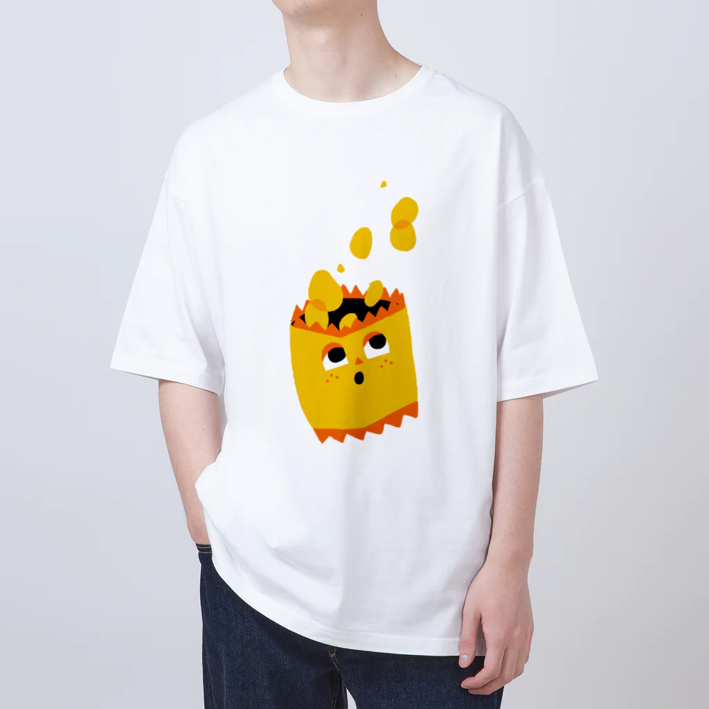 uni / おいしいチューリップのポテチ大爆発 Oversized T-Shirt