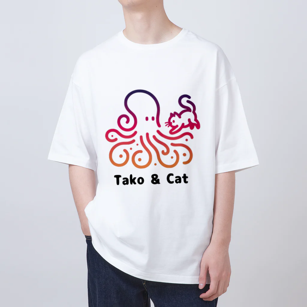 bravoadのタコ & 猫 Oversized T-Shirt