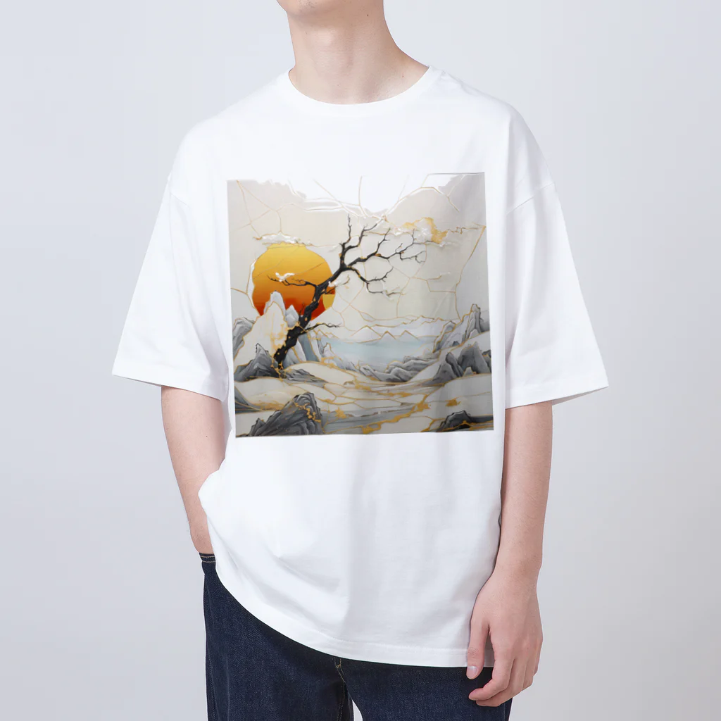 自然たいの金継ぎ；木 Oversized T-Shirt