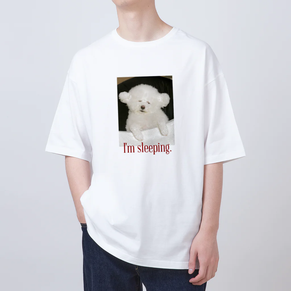 プンのお惣菜の寝たフリ犬 オーバーサイズTシャツ