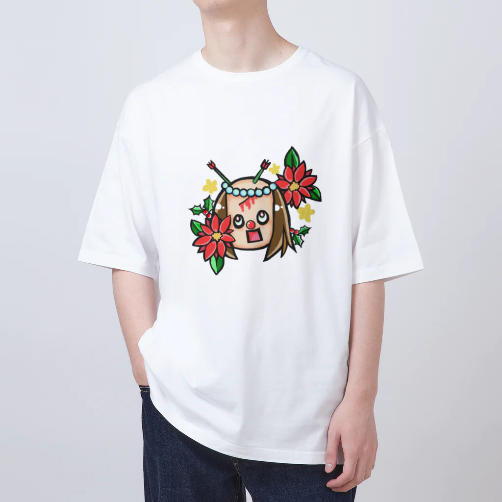 Shou3s-Storeのおちむしゃ Xmas ver Oversized T-Shirt