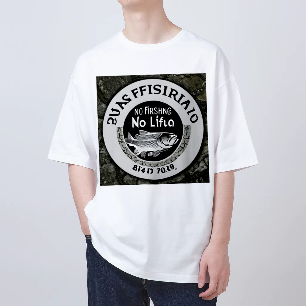 No Fishing No Life の No Fishing No Life Oversized T-Shirt