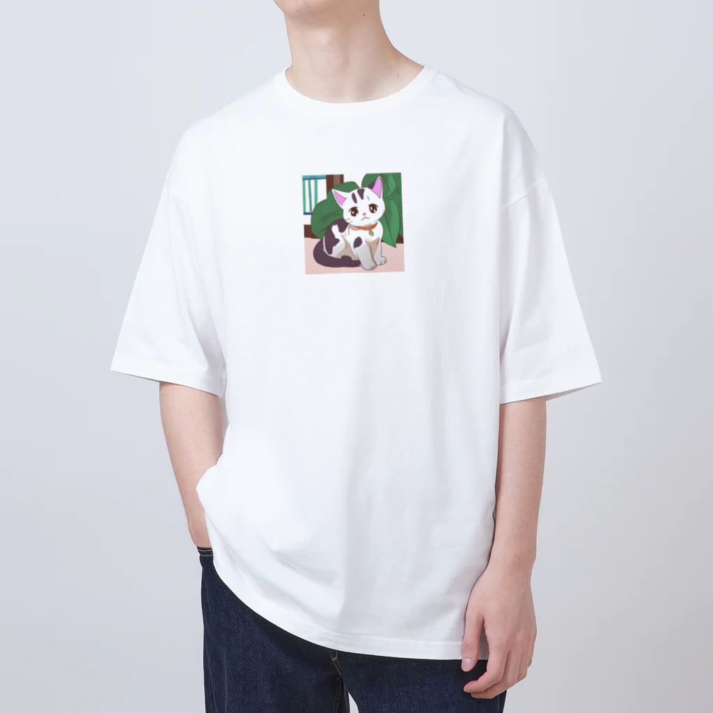 FortuneRiserのふわにゃんこ Oversized T-Shirt