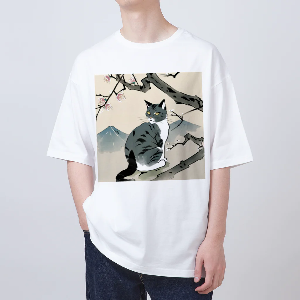 浮世絵デパートの浮世絵猫 オーバーサイズTシャツ
