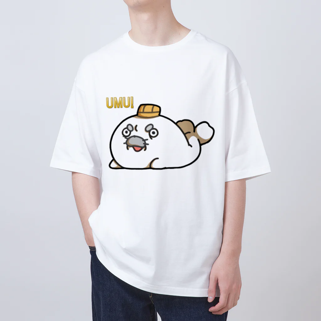 三国志×あざらし さんざらしの三国志あざらし　さんざらし　三国志　ウムッ Oversized T-Shirt