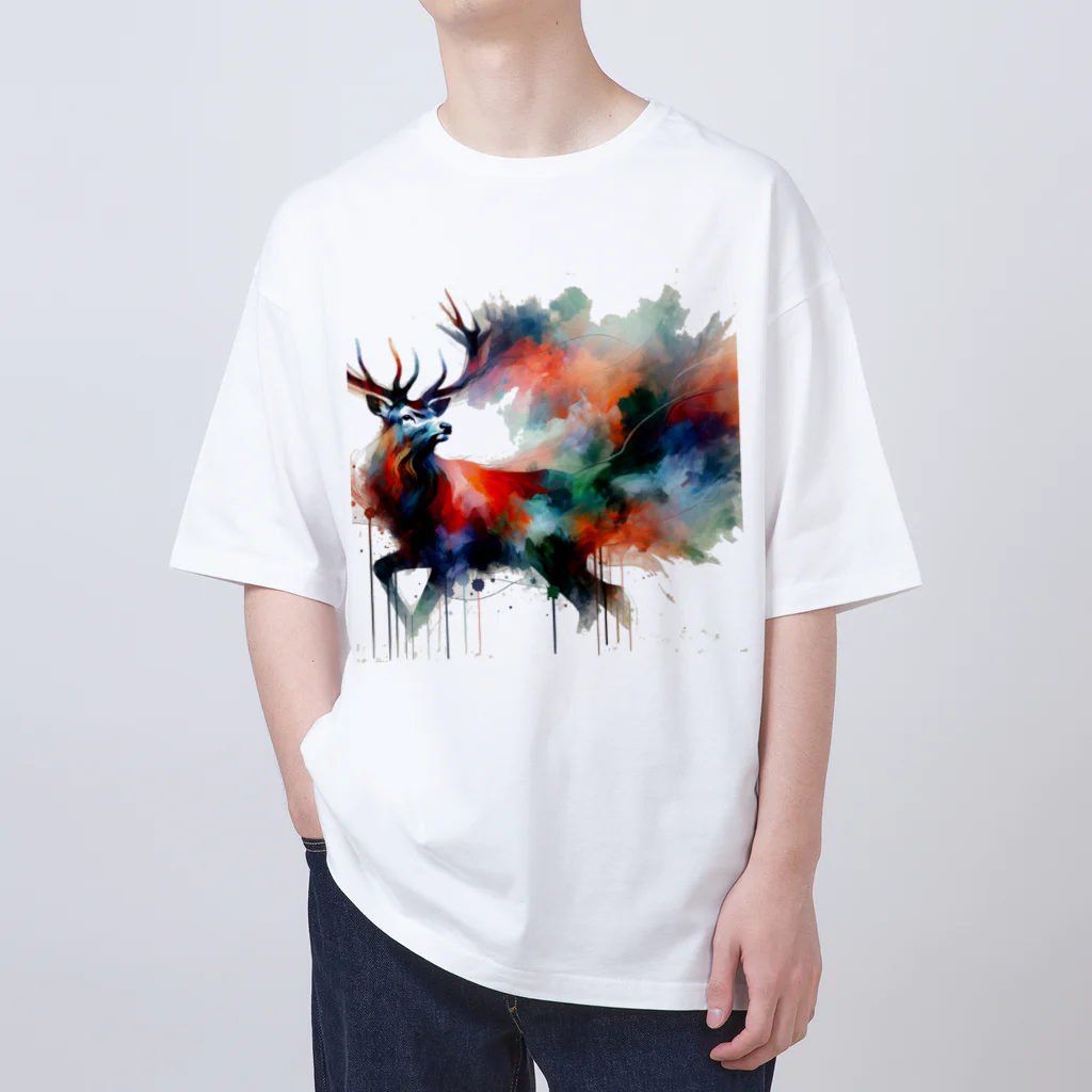 A3StudioのA3S 美しい動物 Oversized T-Shirt