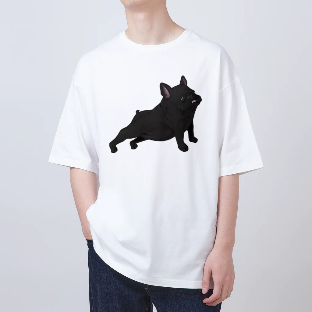 フレブルとパググッズS’IRISERのフレンチブルドッグ　のびー Oversized T-Shirt