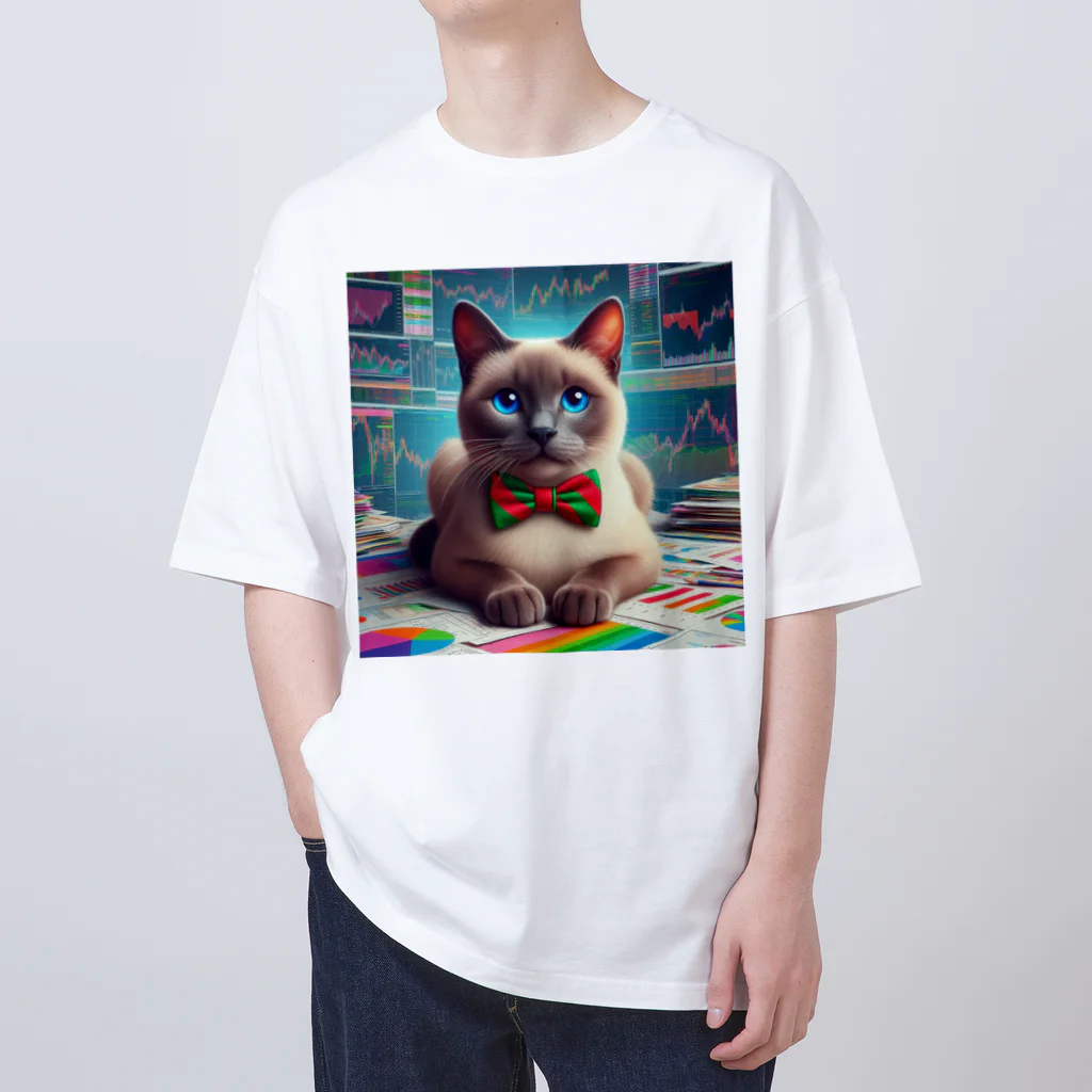 ニャーちゃんショップのトレーダーキャット オーバーサイズTシャツ