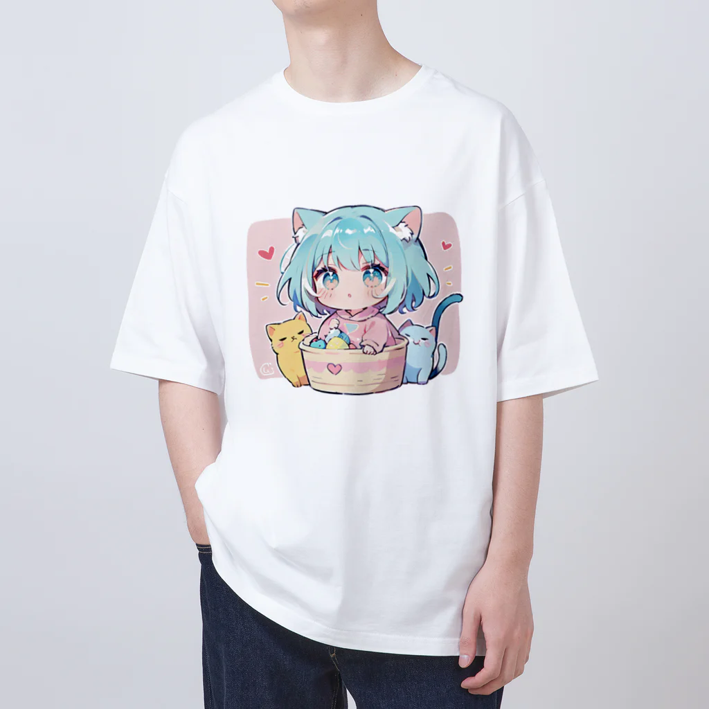 那須モバイル店の可愛いけもっ娘 Oversized T-Shirt