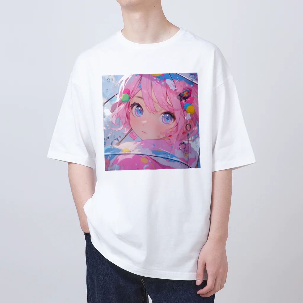 ぶーたんの雨音の中 Oversized T-Shirt