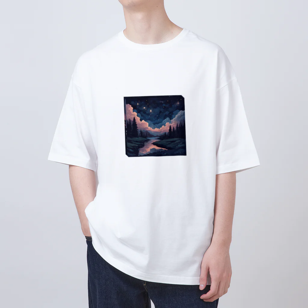 しょうの猫好きの夜空グッズ Oversized T-Shirt