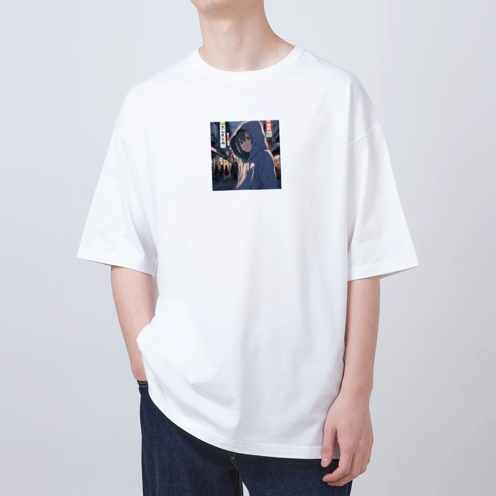 El Sol 85のパーカーフードの少女　池袋編2 Oversized T-Shirt