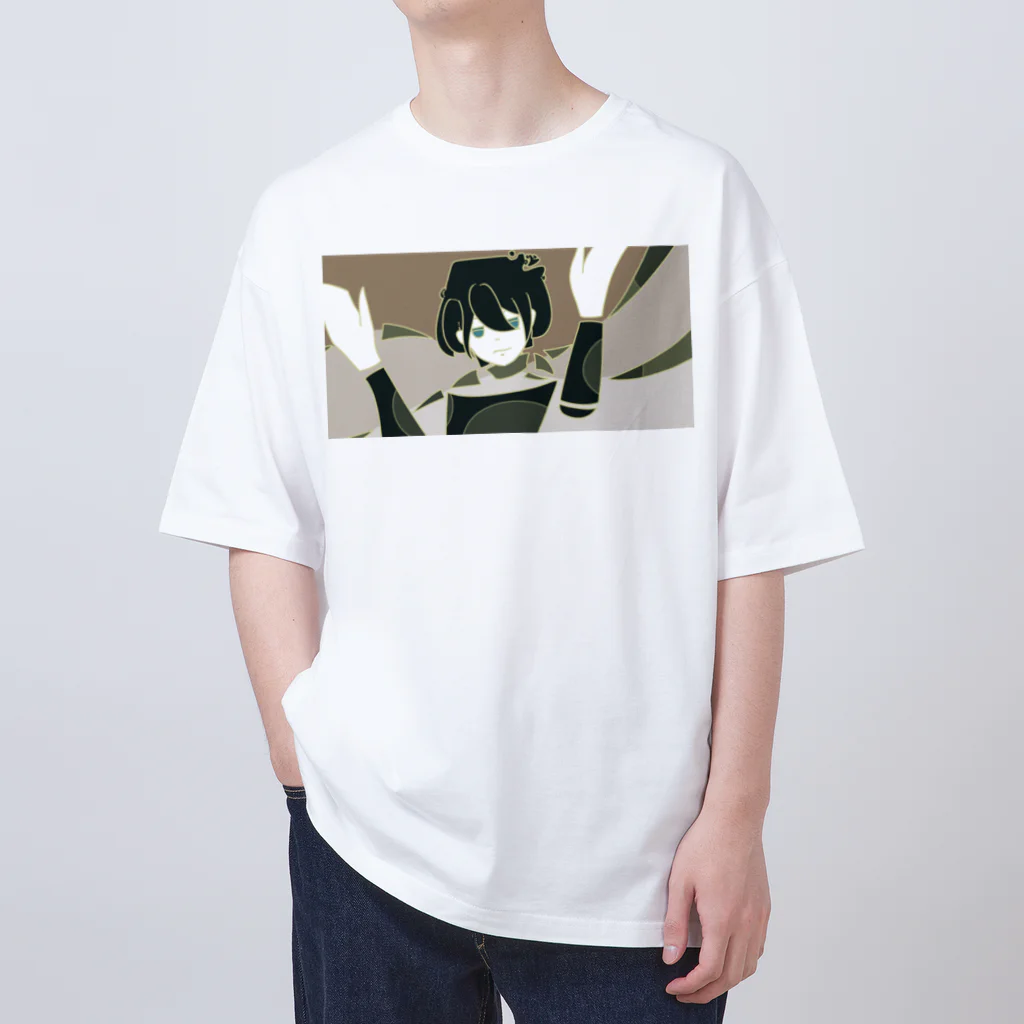 ジト目のサァサァお立ち台 Oversized T-Shirt