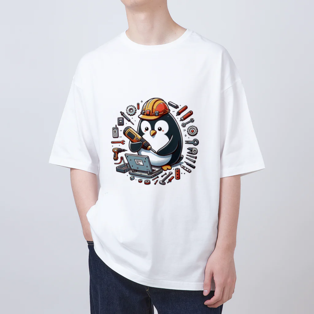 ちょこりっちの働くペンギン オーバーサイズTシャツ