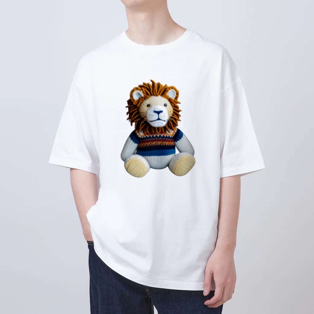 ヤマネコの編みぐるみのライオン Oversized T-Shirt