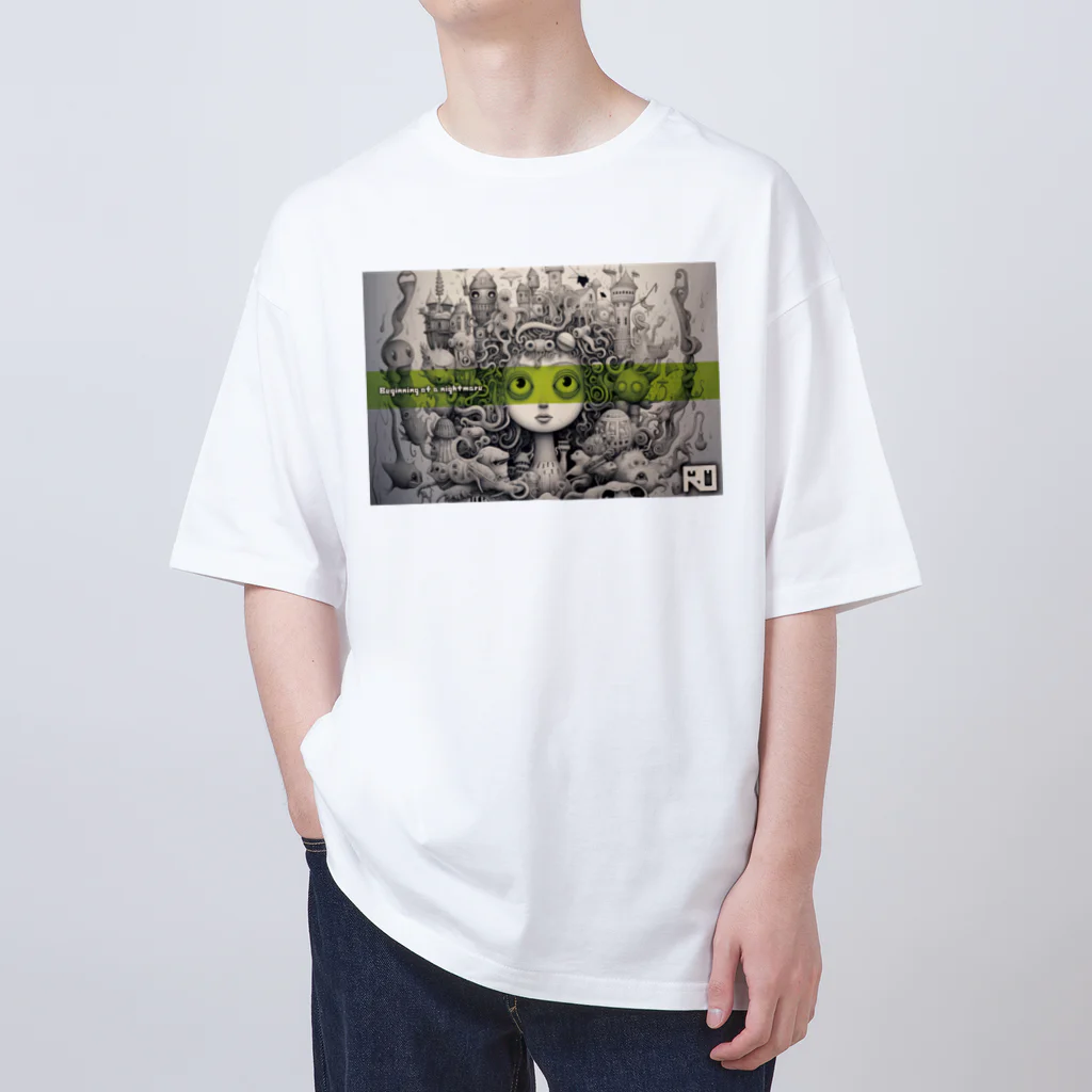 ROのBeginning of a nightmare 2 (Green Line) Oversized T-Shirt