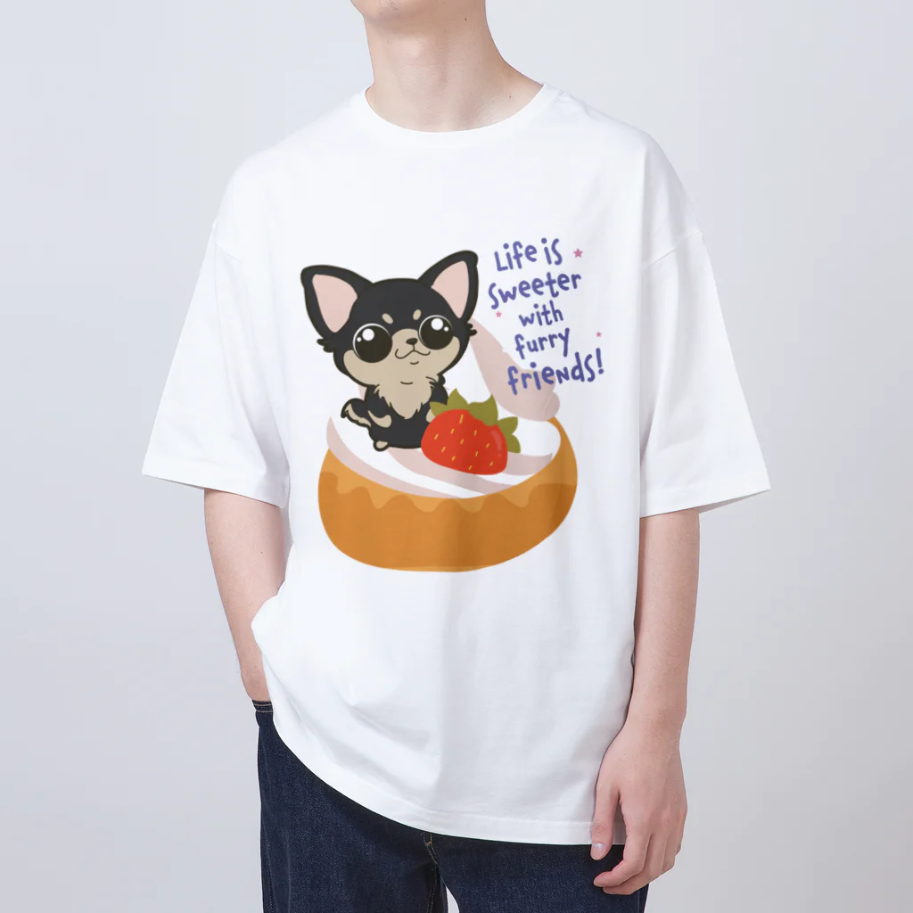 Pawsome Islandのチワワと一緒に楽しむデザートの世界！ Oversized T-Shirt