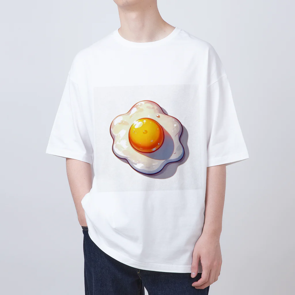 SHAKE MEのかわいい目玉焼き Oversized T-Shirt