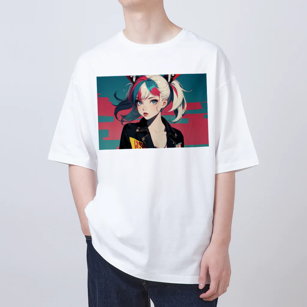 tokyo_citypopのkawaii 東京ガールアート オーバーサイズTシャツ