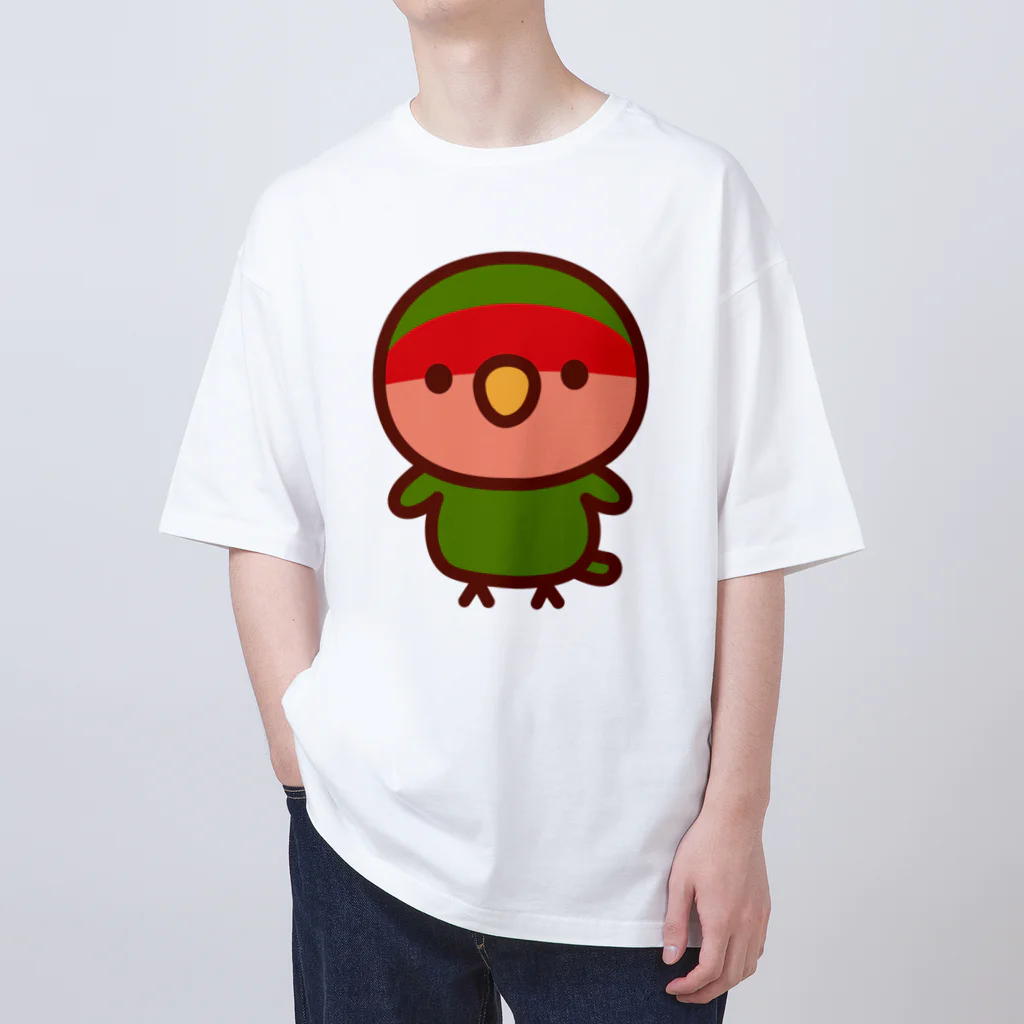 いんこ屋堂のコザクラインコ（ノーマル） オーバーサイズTシャツ