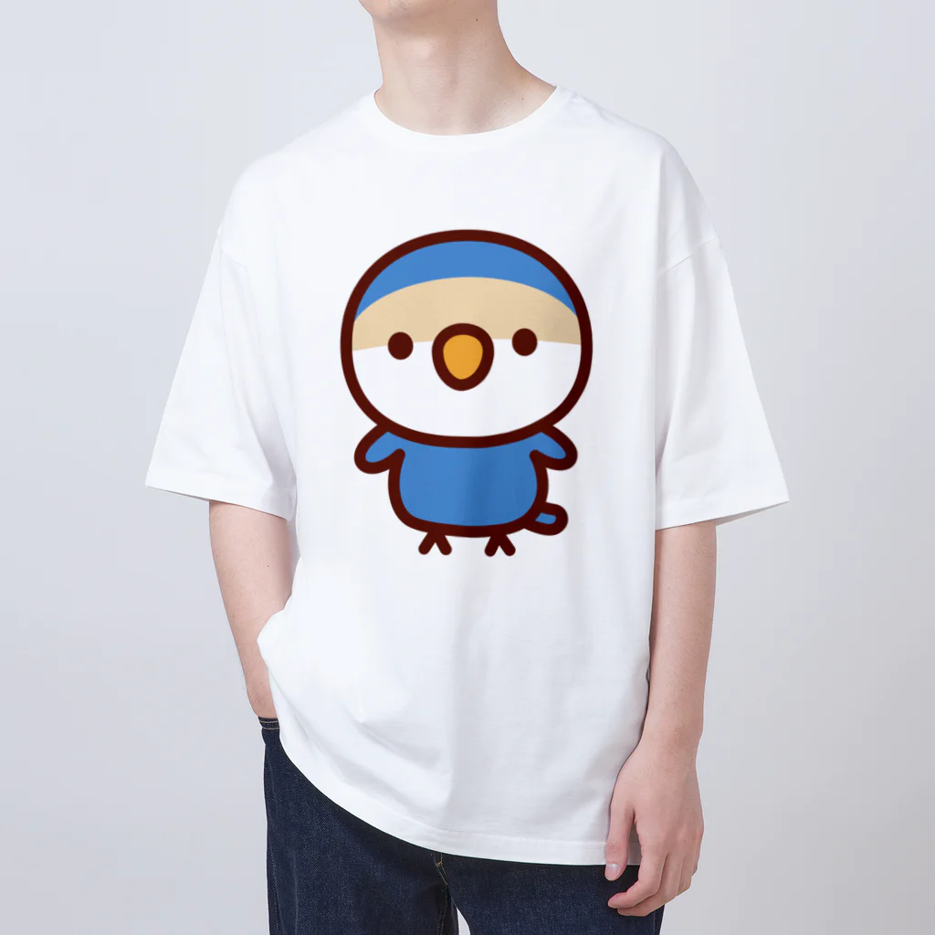 いんこ屋堂のコザクラインコ（バイオレットチェリー） Oversized T-Shirt