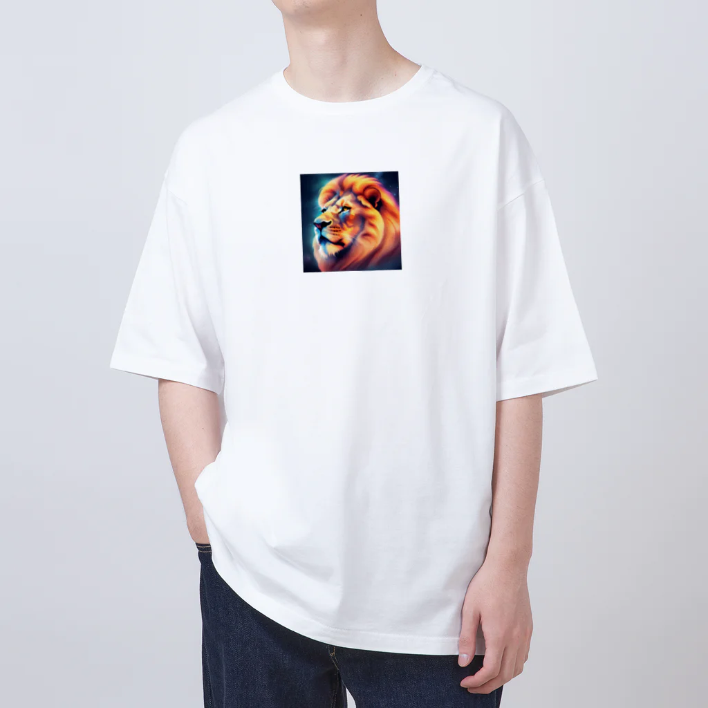スプラッシュルークのかっこいいライオンのイラストグッズ Oversized T-Shirt