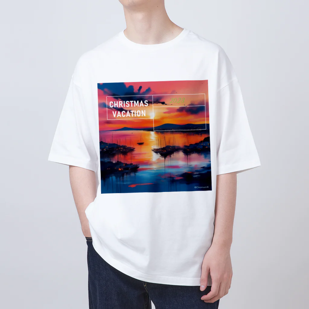 ChromastrAlのクリスマスの夕日 オーバーサイズTシャツ