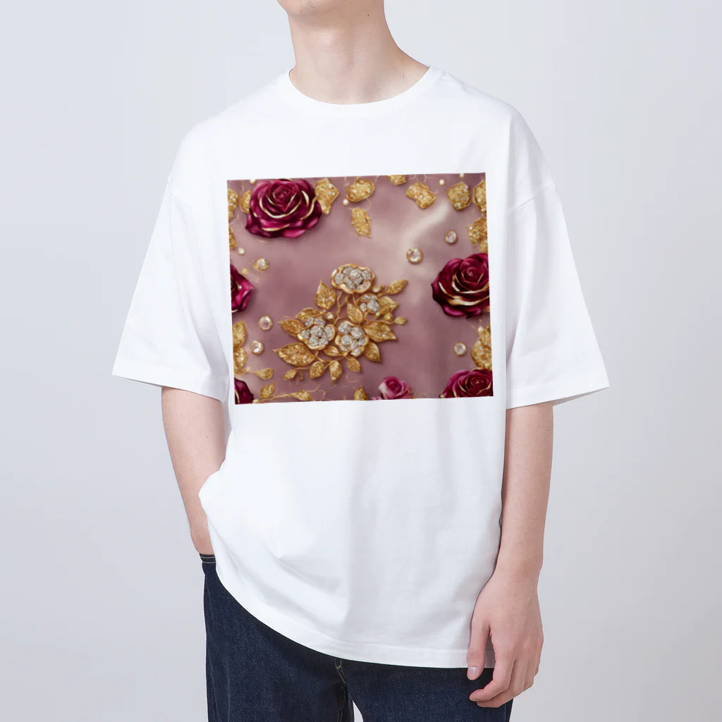 REINA-MAの薔薇 オーバーサイズTシャツ