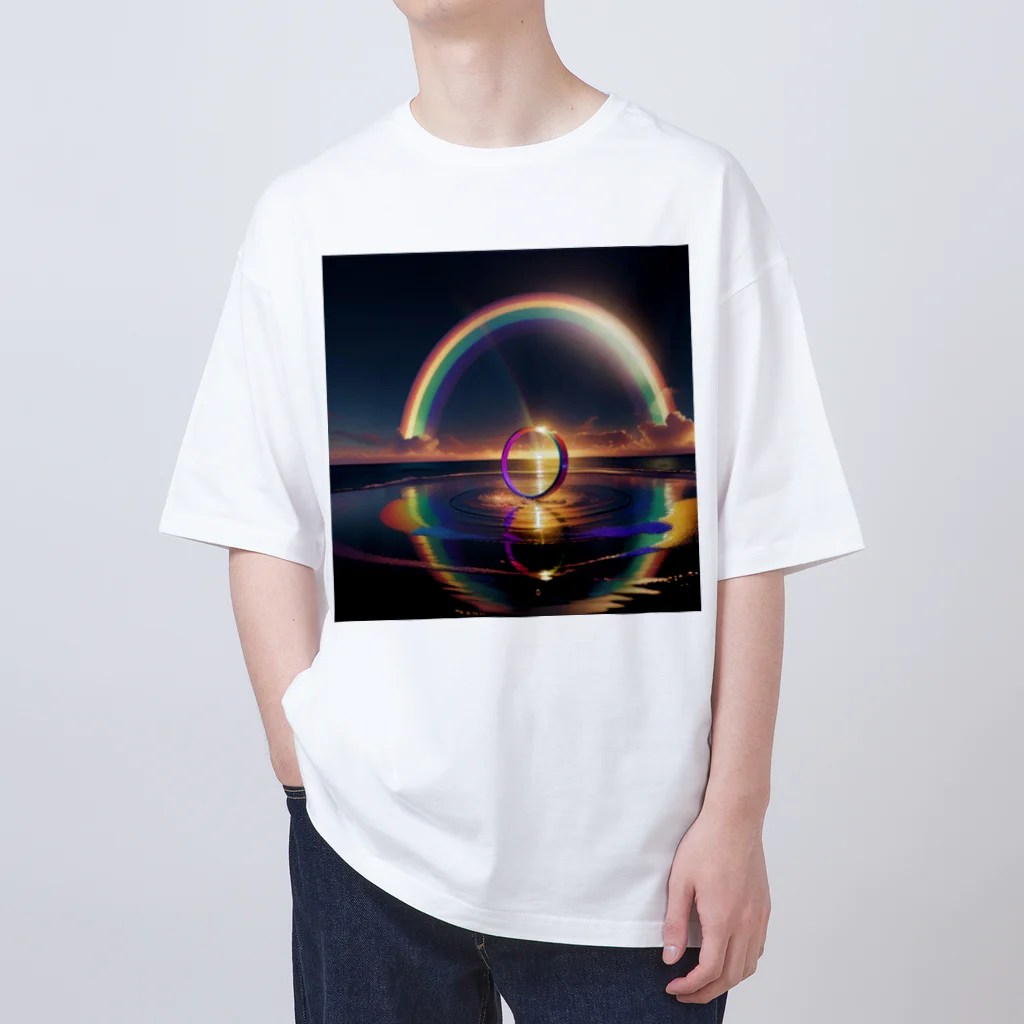 3tomo6's shopのRainbow Ring Oversized T-Shirt