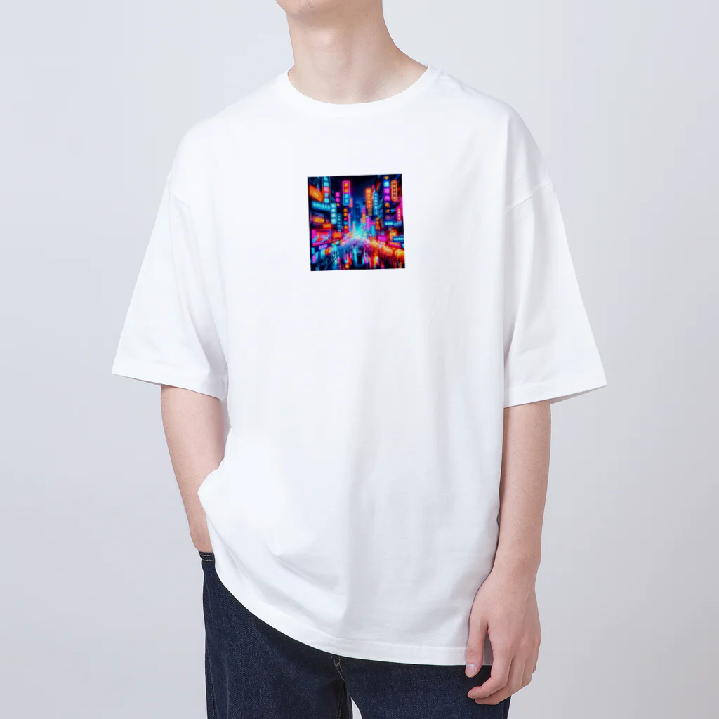 shigetomeのネオンナイト Oversized T-Shirt