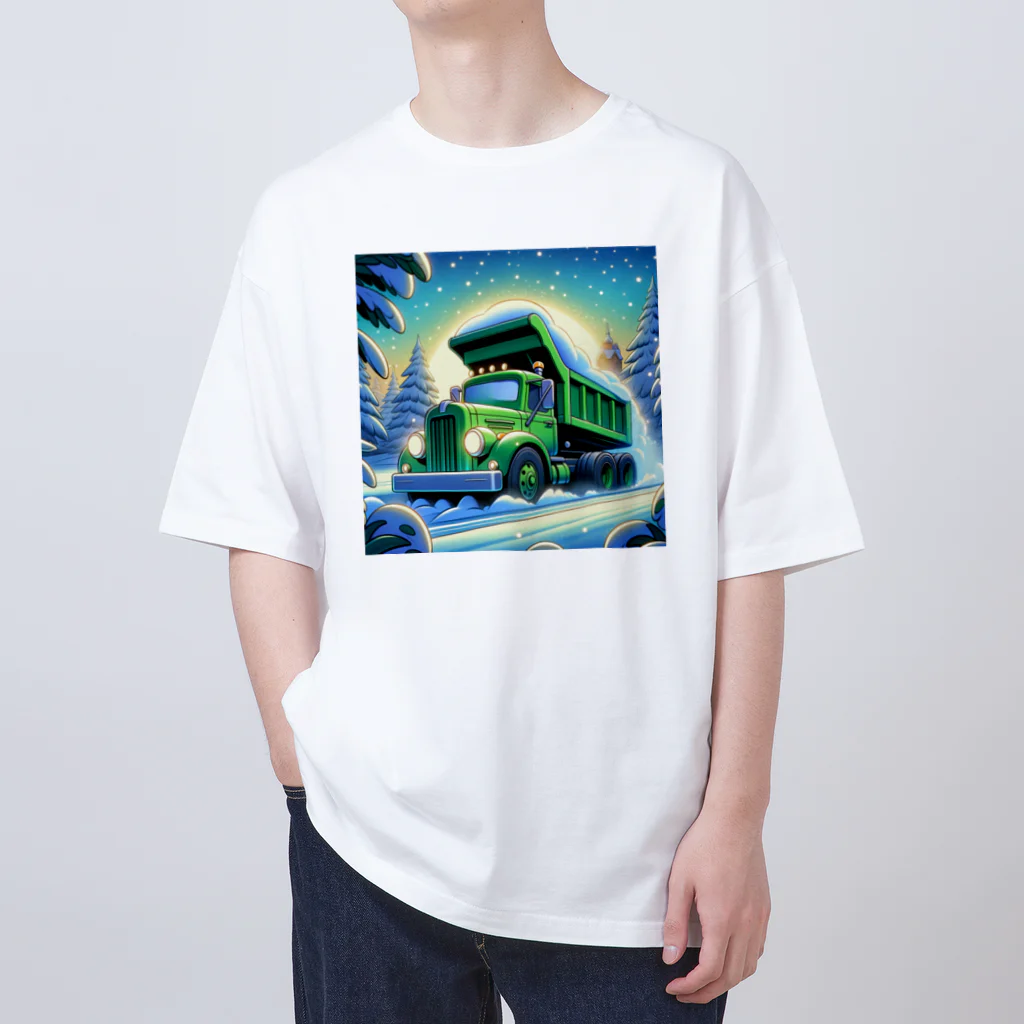 ima311の排雪ダンプカー オーバーサイズTシャツ