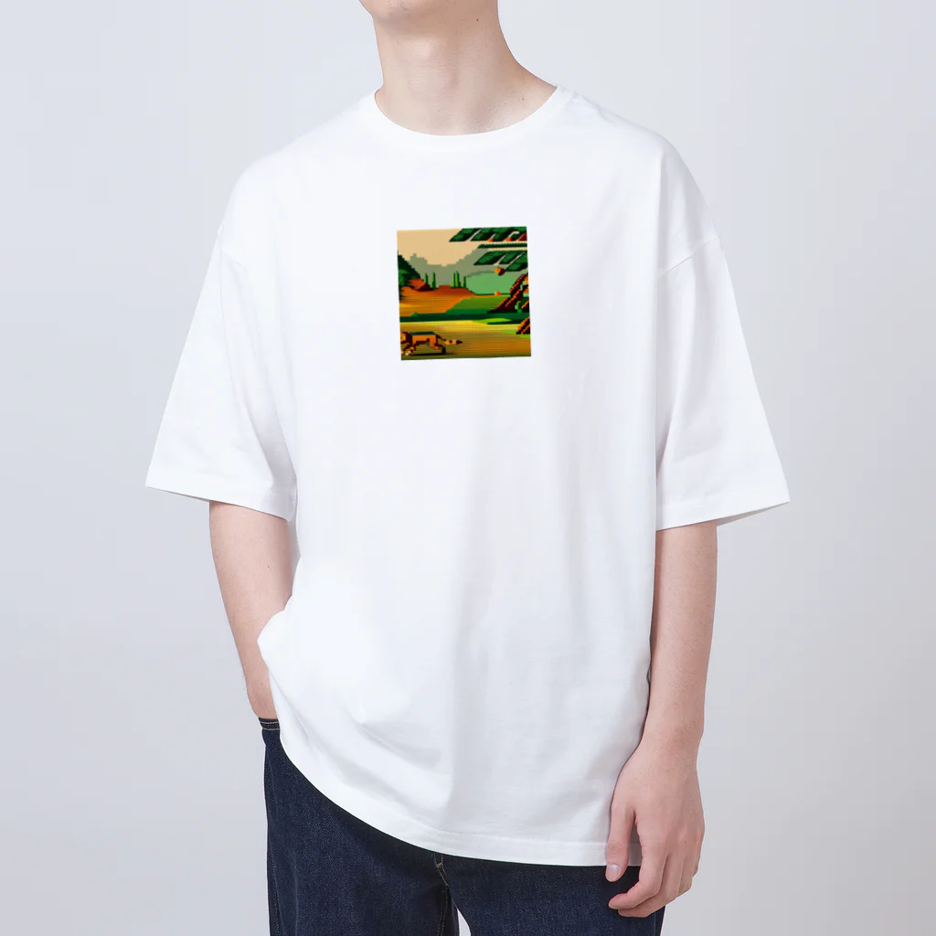 lallypipiのドット柄の世界「野生の王国」グッズ オーバーサイズTシャツ