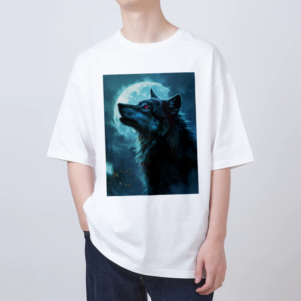 The_Hunting_GroundのTonight's moon is for wolves. オーバーサイズTシャツ