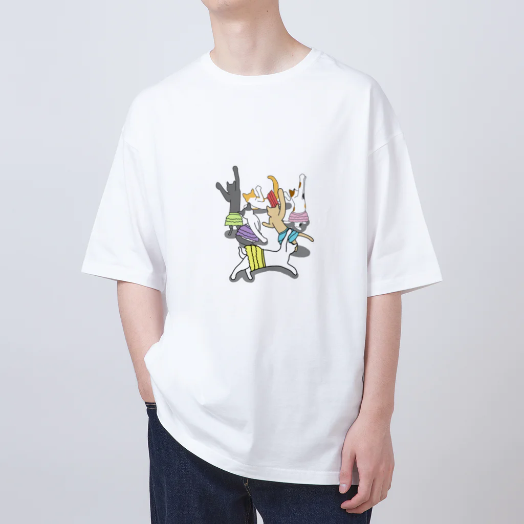 MiMoZa@猫好きの猫の舞 オーバーサイズTシャツ