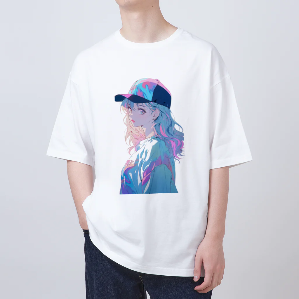 yanagi029の帽子女子 Oversized T-Shirt