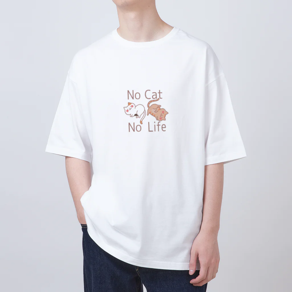 ユウユウのNo Cat No Lifeな猫のトラミケ オーバーサイズTシャツ