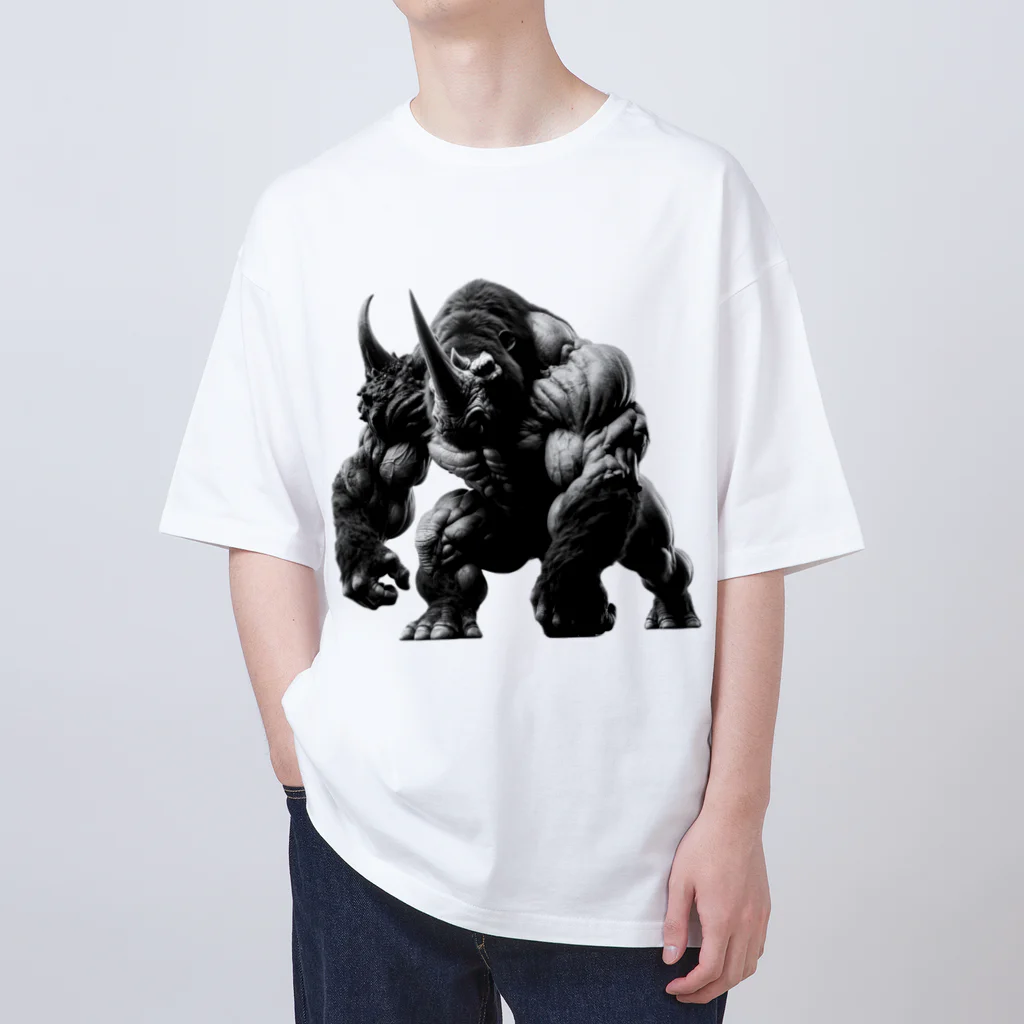 animal×animalのgorilla×rhinoceros=? Oversized T-Shirt