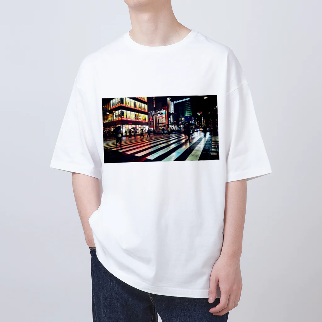 JINJIN_DRAMATIC_COMPANYの御徒町スクランブル交差点 Oversized T-Shirt