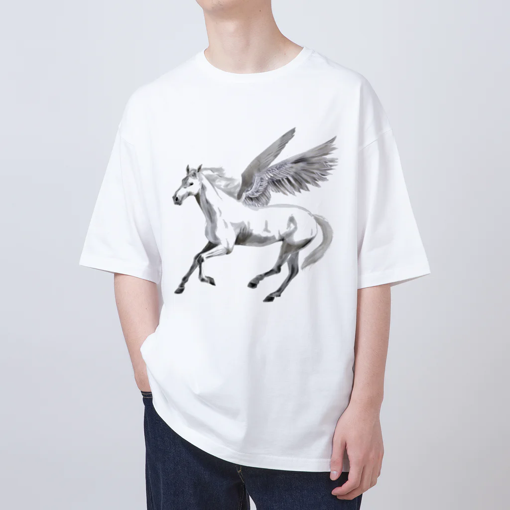yoshieruの白馬グッズ オーバーサイズTシャツ