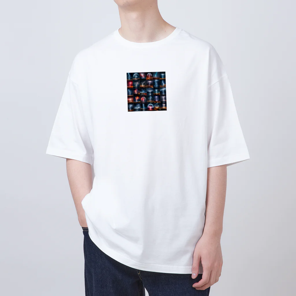 mitsuo712の雷 オーバーサイズTシャツ