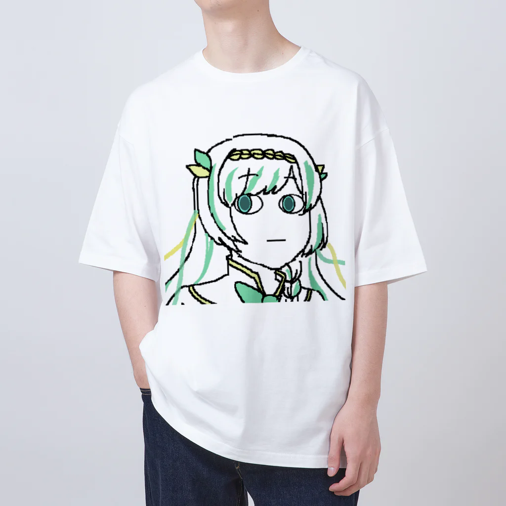 usabit.のぐっず屋さんのにゃこ師手描きルナティア・アヴィンスター Oversized T-Shirt